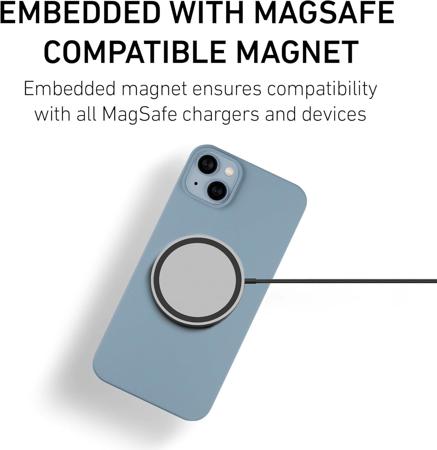 PEEL Magnetic Case for iPhone 14 Plus (Sierra Blue) – Ultra Slim, Minimalist Design
