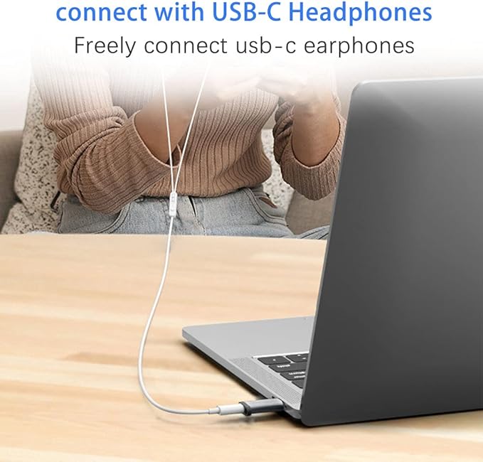 USB C Female to USB A Male Adapter (2 Pack) with Lanyard, USB Type-C to USB A 3.0 Adapter Converter Compatible with MacBook Pro, Samsung Notebook, Laptop, PC and More, Gray