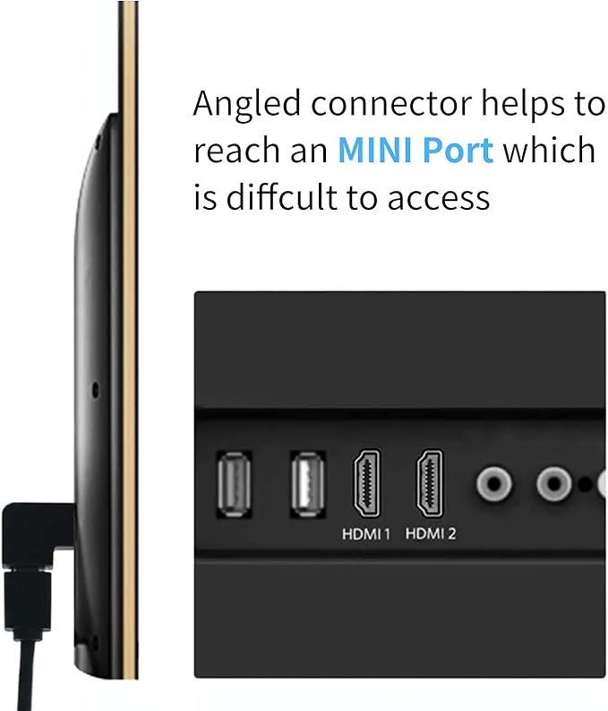 UCEC USB 2.0 Adapter Plug, Mini USB to Mini USB, Left and Right Angle Mini to Mini - Male to Female - Pack of 2