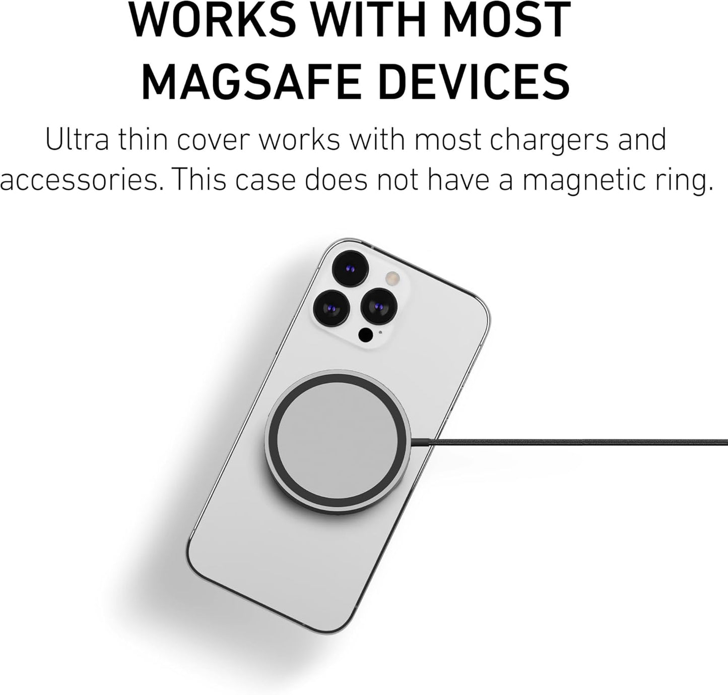 PEEL Original Super Thin Case for iPhone 13 Pro (Clear Hard) - Sleek Minimalist Design, Ultra Slim