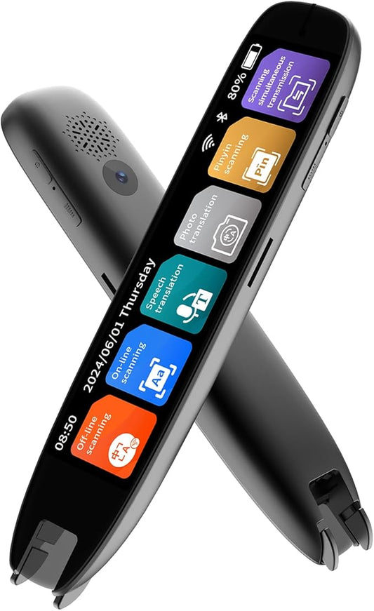 Translation Pen, 142 Language Translation Devices Translator Pen, Text Extract Pen, Pen Scanner for Travel Learning and Reading Disabilities Translation Pen
