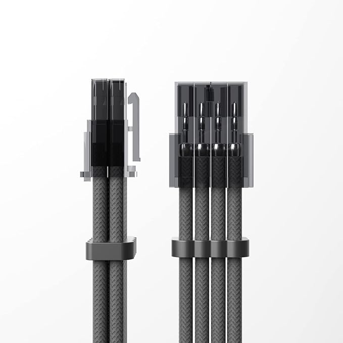 SIRLYR PSU Cable Combs,Pearlescent Paint Computer Wire Organizer,Extension Cables Comb for PC Cable Management 20 Pieces Set = 24 pin x 4, 8 pin x 16 for 3 mm/0.11In up to 3.5 mm/0.13 in Metal Gray
