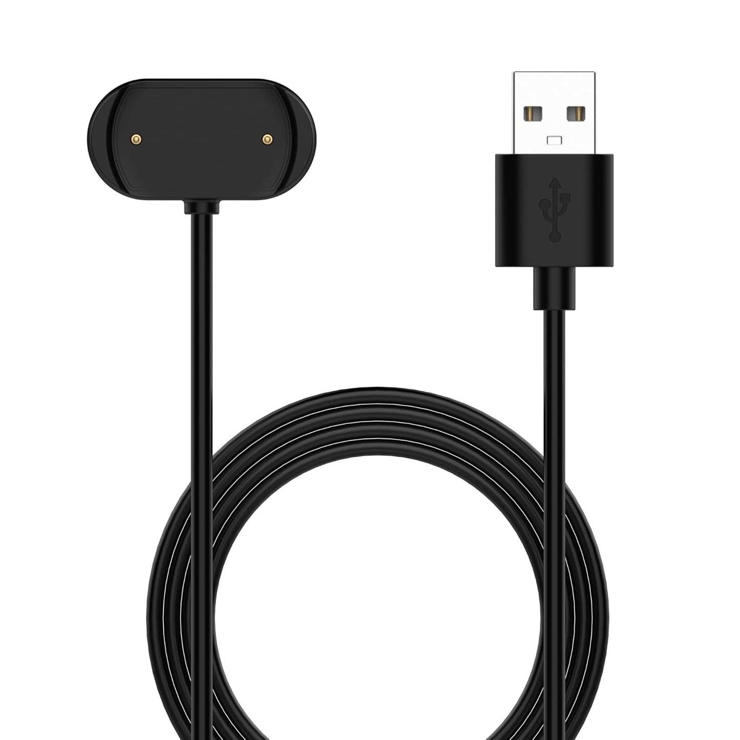 Replacement Charger for Amazfit Bip 5, 3.3ft USB Portable Magnetic Charging Cable for Smartwatch Accessories (Black &