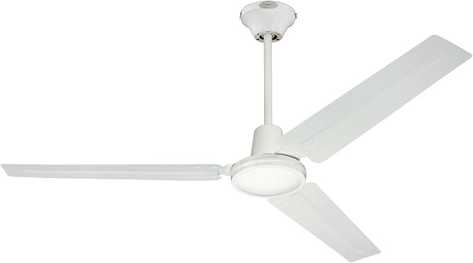 Westinghouse Westinghouse 7812700 Jax, Modern Industrial Style Ceiling Fan and Wall Control, 56 Inch, White Finish