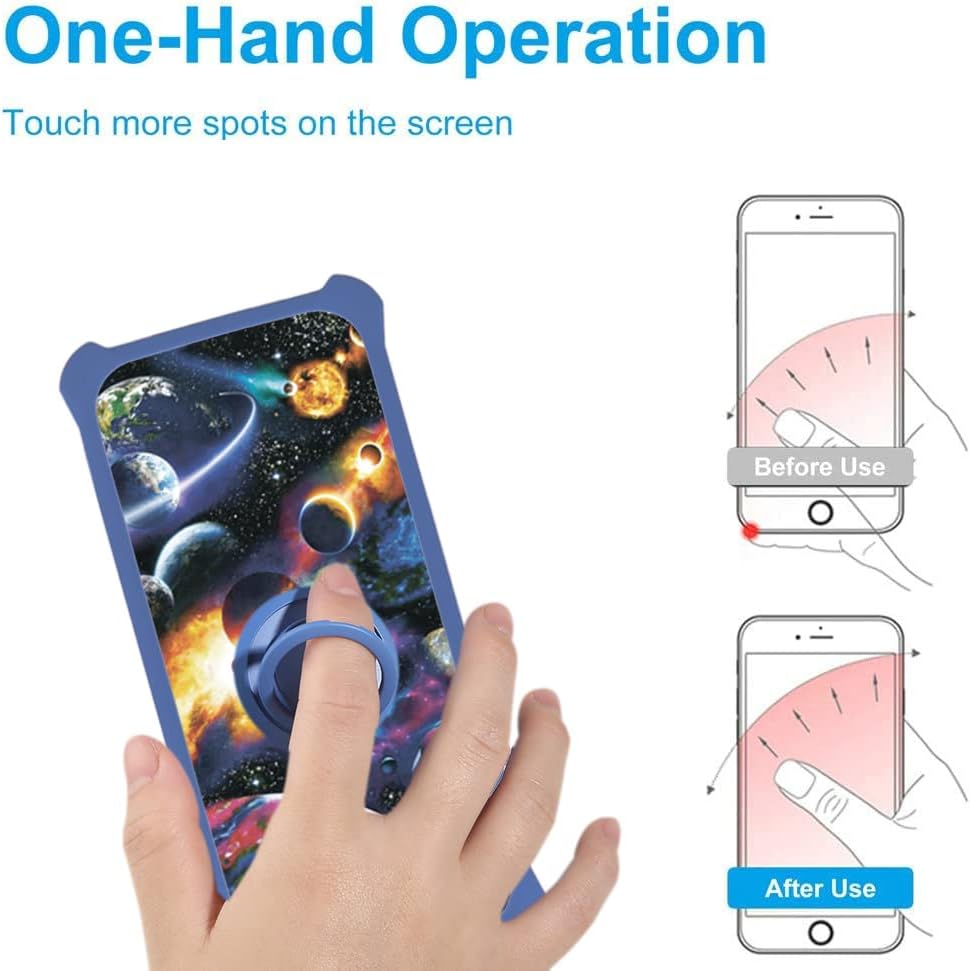 jioeuinly Nuu A11l Case Cover Compatible with Nuu Mobile A11l [with Tempered Glass Screen Protector][Luminous Effect]