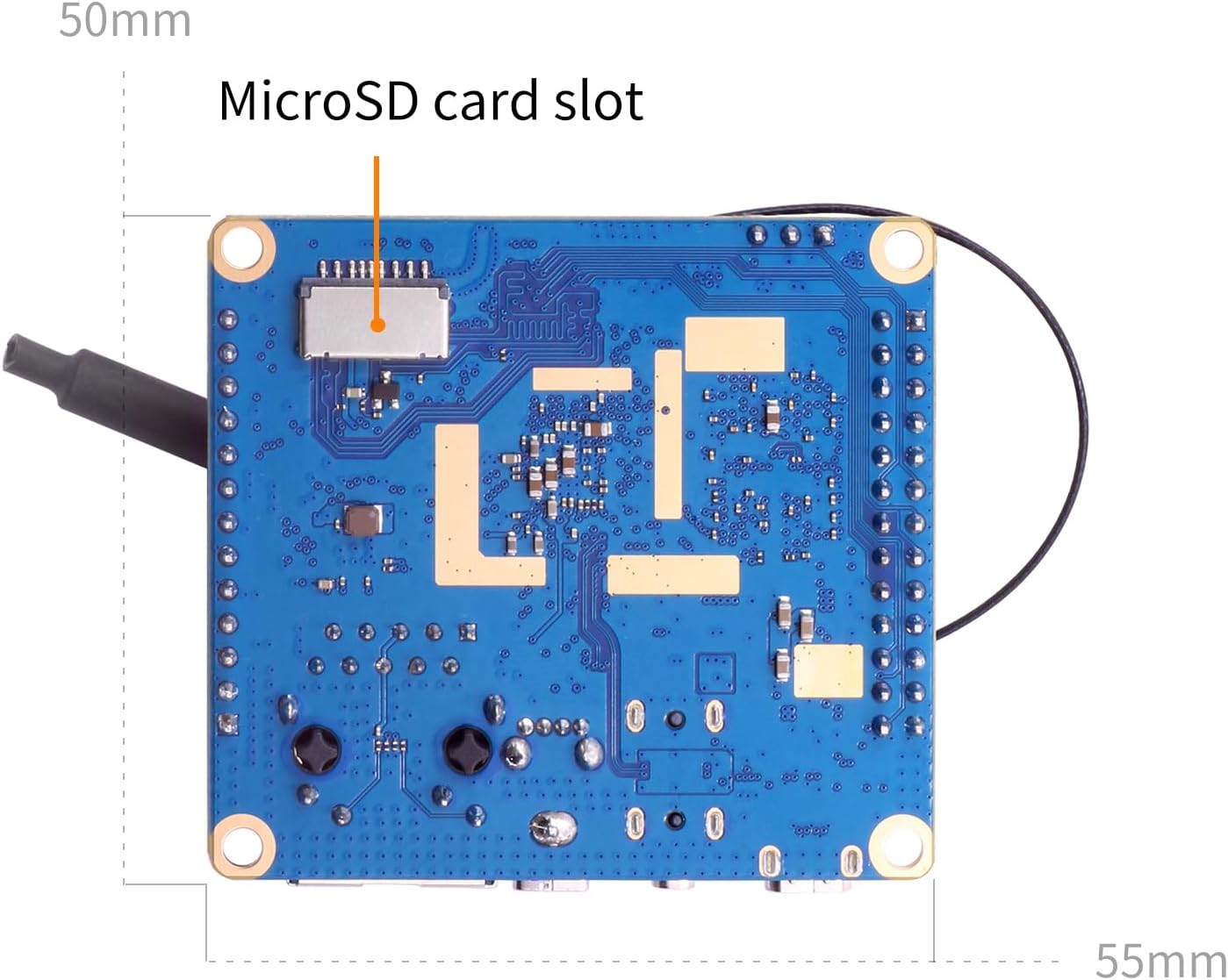 Zero 3 1.5G Allwinner H618 LPDDR4 Quad Core 64 Bit Single Board Computer, Supports 4K Display