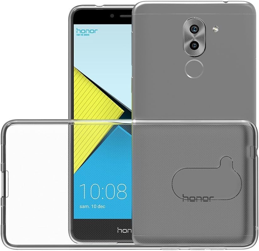MaiJin Soft TPU Rubber Gel Bumper Case for Huawei Mate 9 Lite/Honor 6X / Huawei GR5 2017 (5.5 inch) Transparent Back