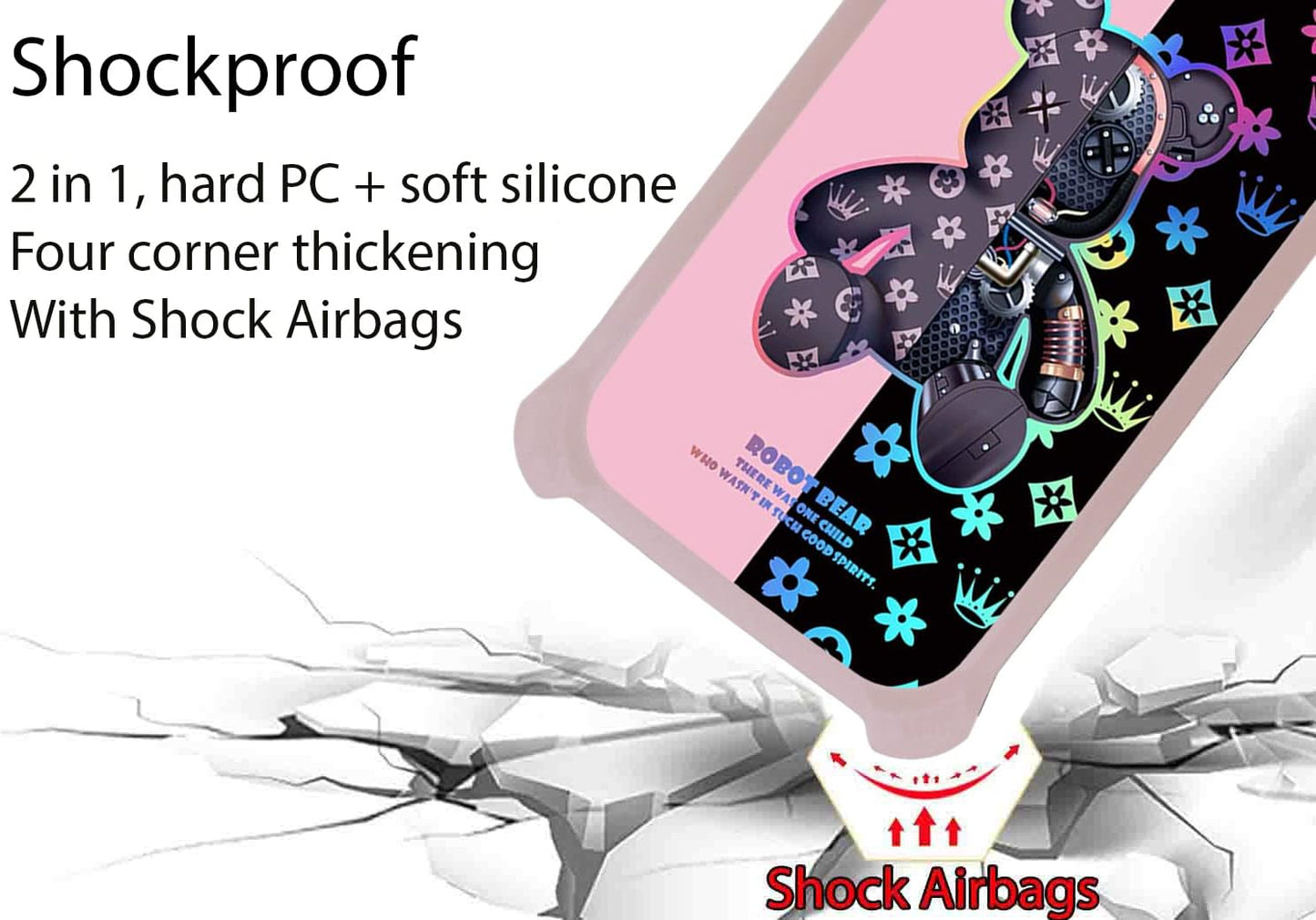 jioeuinly Sky Elite B63 Case Compatible with Sky Devices Elite B63, [with Tempered Glass Screen Protector][Hard PC +