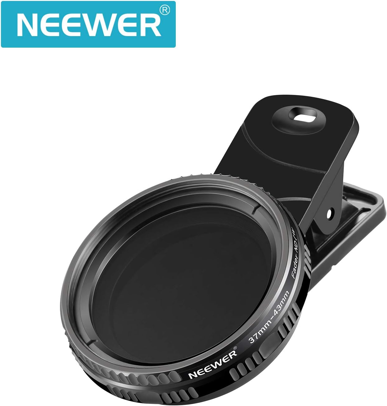 NEEWER 37mm ND Filter Kit: Adjustable Clip On ND2-ND400 Phone Lens Compatible with iPhone 14, Samsung, iPad & More