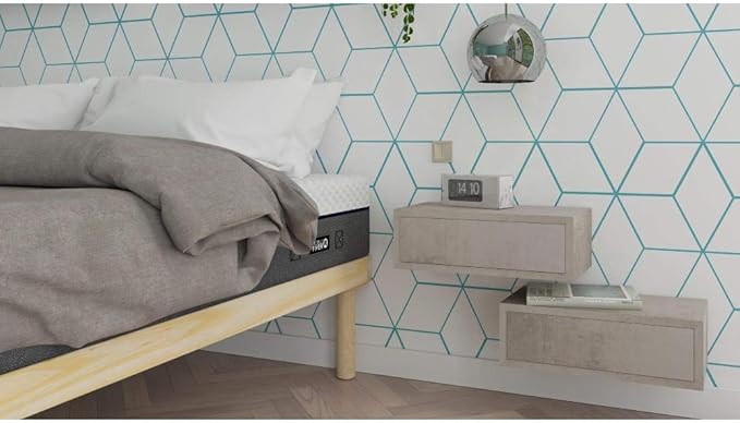 Mobili Fiver, Riccardo Floating nightstand, Ashwood White, Made in Italy