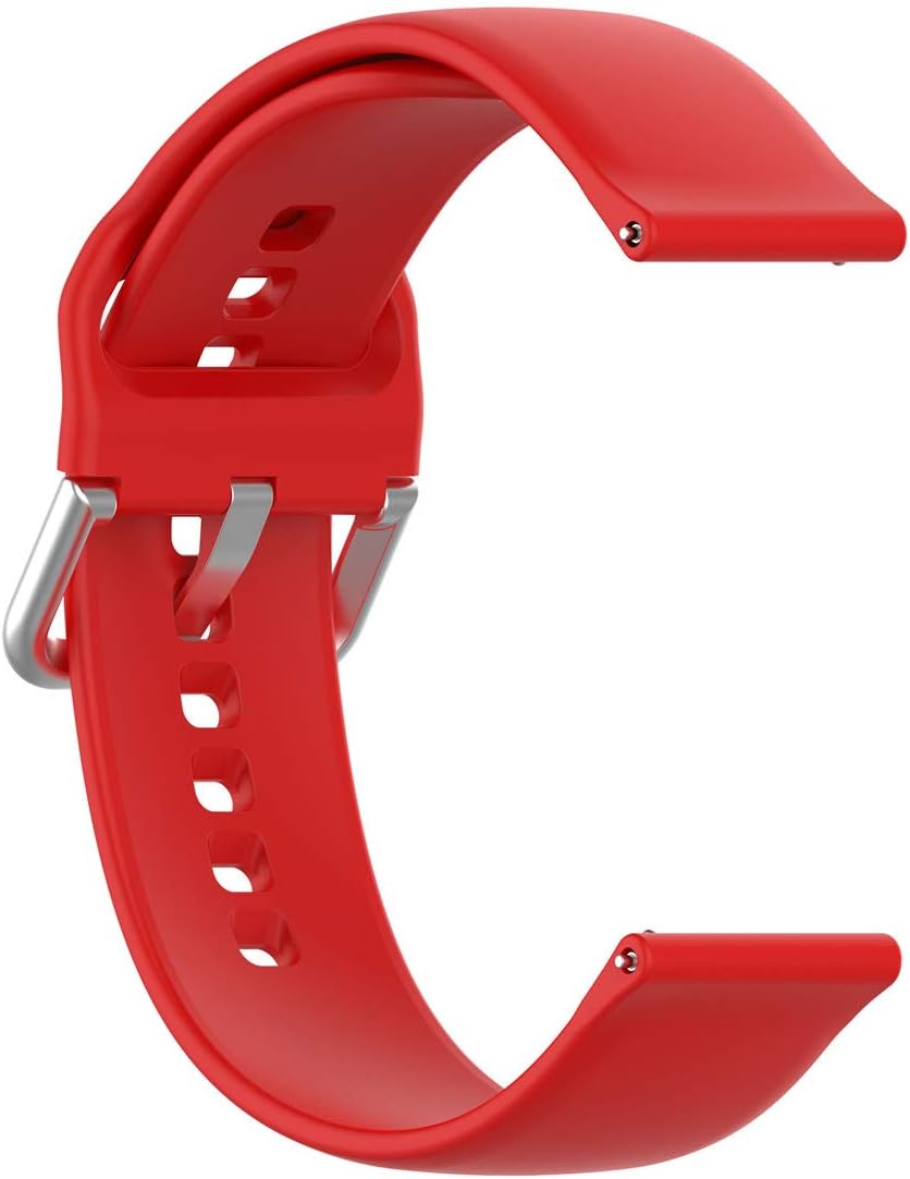 E ECSEM Bands for SOMTLERK Smartwatch, Soft Silicone Waterproof Adjustable Sport Watch Strap Replacement Wristbands for