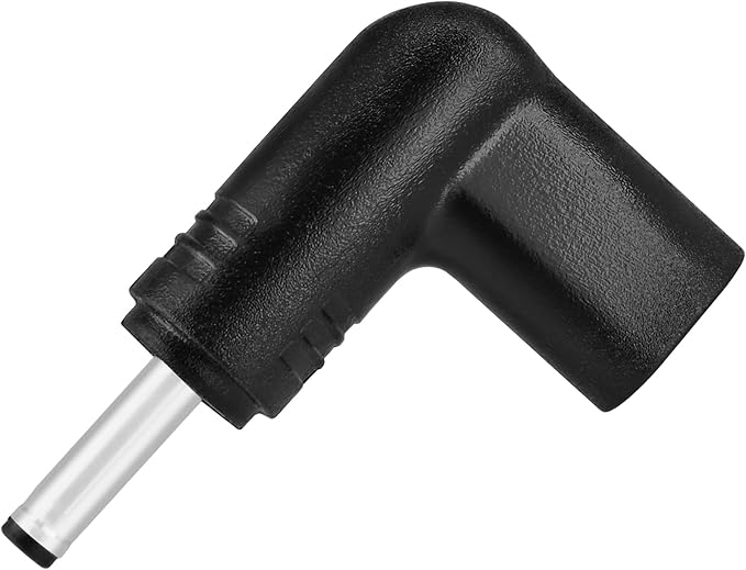 Yeebline 2 Pack 12V DC Power Charging Adapter, 90 Degree Angle Female USB C to Male DC 3.5mm x 1.35mm Converter Connector Charger Plug for Router, Mobile Power Supply (12V to DC 3.5x1.35mm)