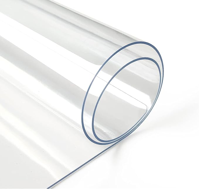 Deep Dream 1.5mm Clear Desk Cover Protector, 14×60 Inch Clear Desk Cover, Rectangular Vinyl Desk Pad, PVC Plastic Table Cover for Office, Dresser, Night Stand, Computer & Writing Desk Tabletop