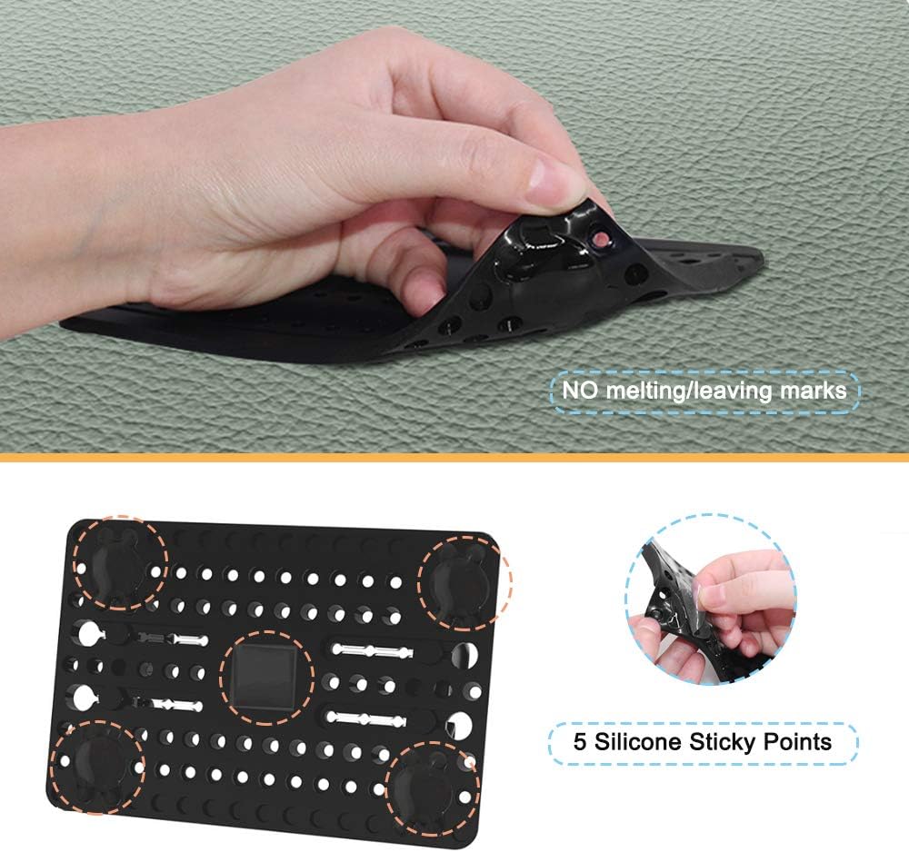 Phone Holder for Car with Air Vent Brush, Universal Silicone Cellphone Mount for Vehicle Mobile Phone GPS