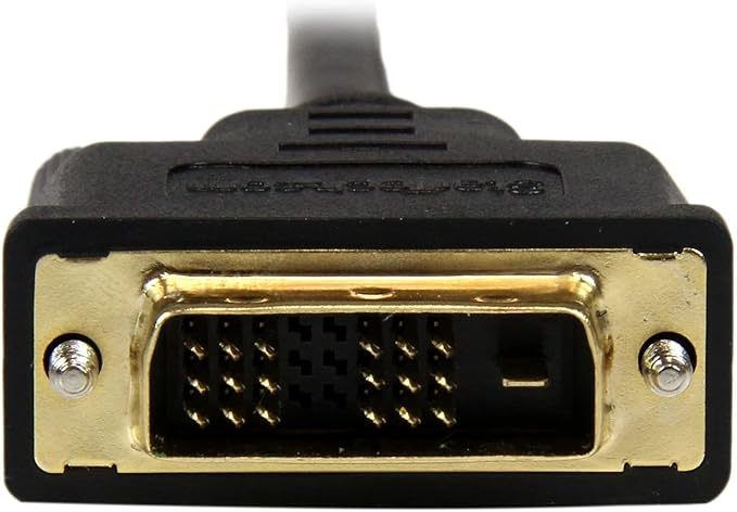 StarTech.com 1m Mini HDMI to DVI-D Cable - M/M - 1 Meter Mini HDMI to DVI Cable - 19 pin HDMI (C) Male to DVI-D Male - 1920x1200 Video (HDCDVIMM1M) Black
