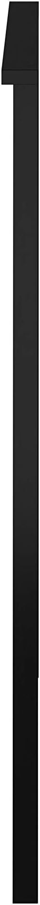 Glenwillow Home Farmhouse Style Wood Panel Headboard in Black - Queen Size