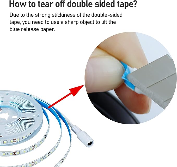 12V LED Strip Light Cool White 6000K 5M/16.4ft 600LEDs Flexible SMD2835 High Brightness No-Waterproof IP20 LED Tape Lights for Bedroom Kitchen Party etc Decorate(No Power Supply)
