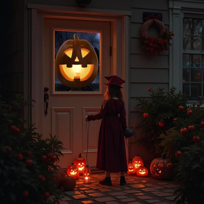 AtmosFearFX Jack-O-Lantern Jamboree Halloween DVD and Reaper Brothers High Resolution Window Projection Screen