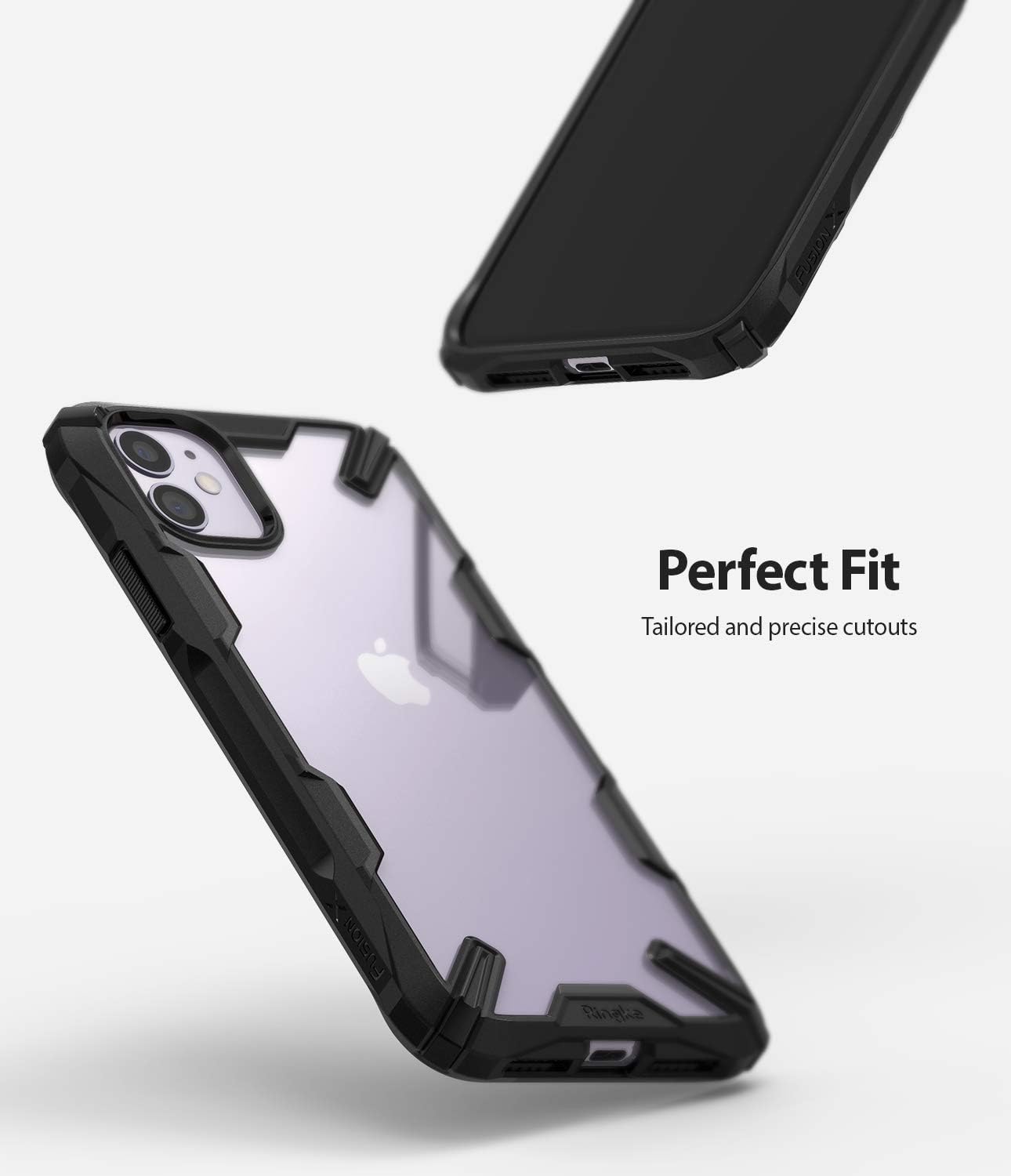 Ringke Fusion-X Compatible iPhone 11 Case, Edge Protection Design, Scrape Resistant Case Cover, Black