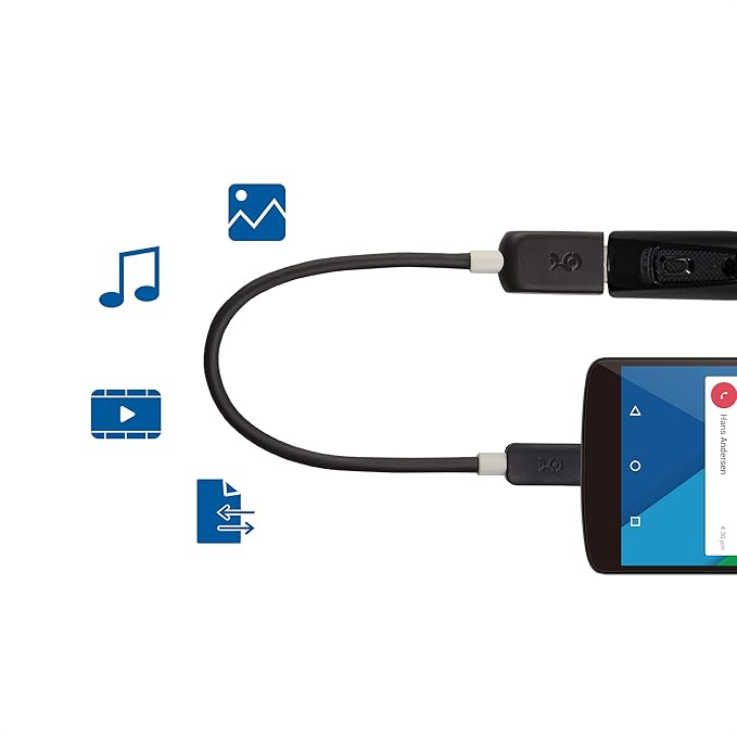 Cable Matters 5Gbps USB C to USB 3.0 Adapter - 6 Inches, USBC Male to USBA Female OTG Adapter, Black