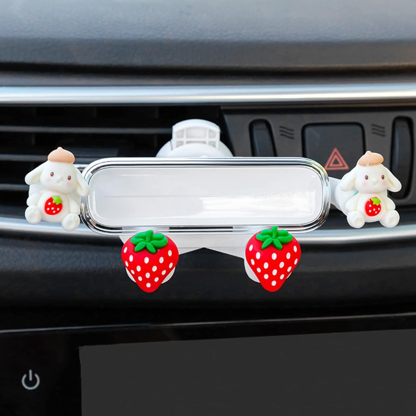 EXCEART Zodiac Rabbit Car Phone Holder, Cute Bunny Air Vent Phone Mount, Mobile Phone Support for Car Accessories
