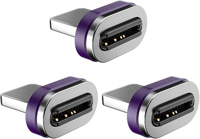 Magnetic Adapter Tips 3 Pack 24 PINS USB2.0 Replacement OTG Tips for i Products Magnetic Phone Cable Male Adapter for iProducts Model 8 Series to 14 Series (iProducts)