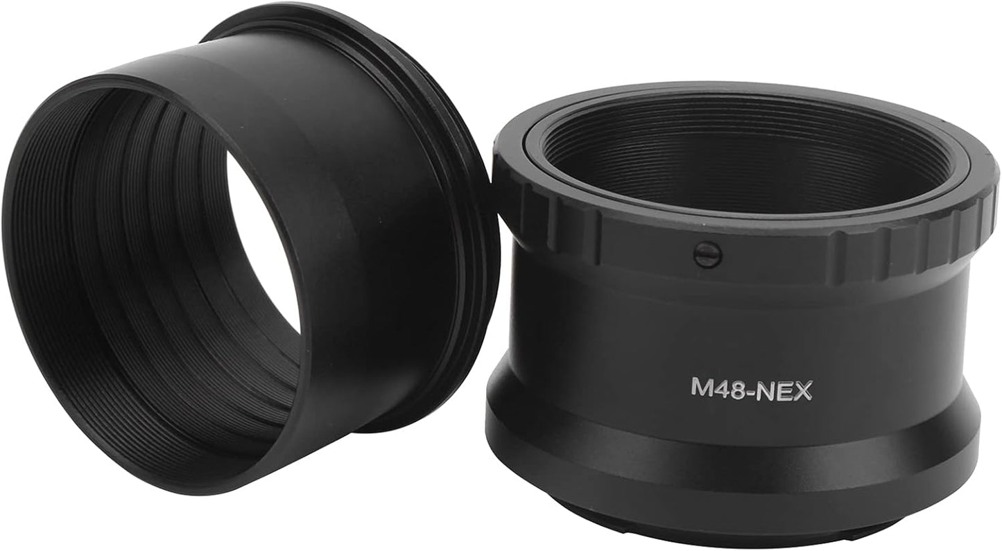 YYOYY Telescope Camera Adapter, 2 Inch M48x0.75mm T-Type Adapter for Sony E Mount Camera