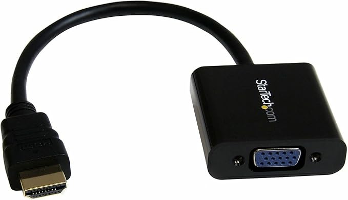 StarTech.com 1080p 60Hz HDMI to VGA High Speed Display Adapter - Active HDMI to VGA (Male to Female) Video Converter for Laptop/PC/Monitor (HD2VGAE2)