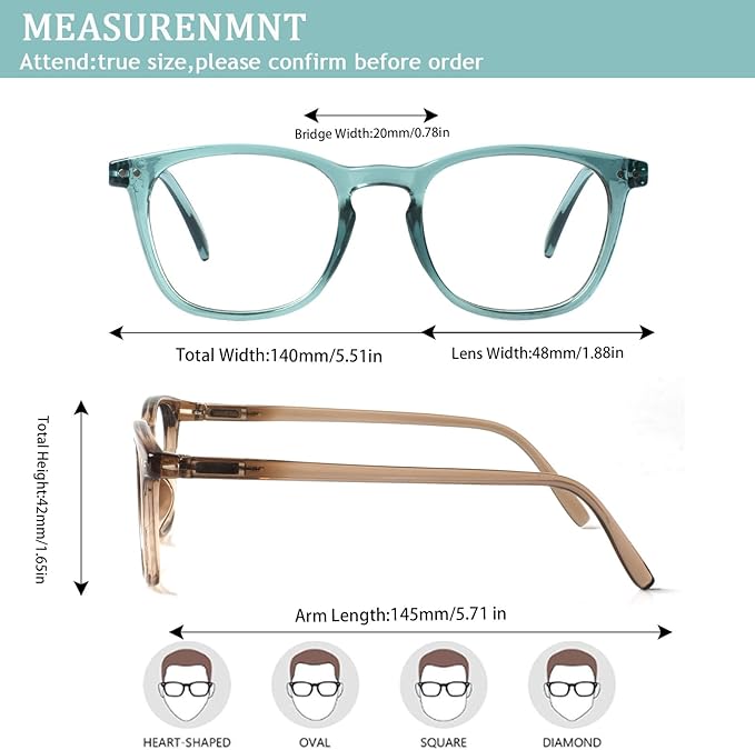 Henotin 3-Pack Blue Light Blocking Reading Glasses,Spring Hinge Computer Readers for Men Women,Anti UV Ray Filter Eyeglasses (Mixed Color-3, 1.00, Diopters)