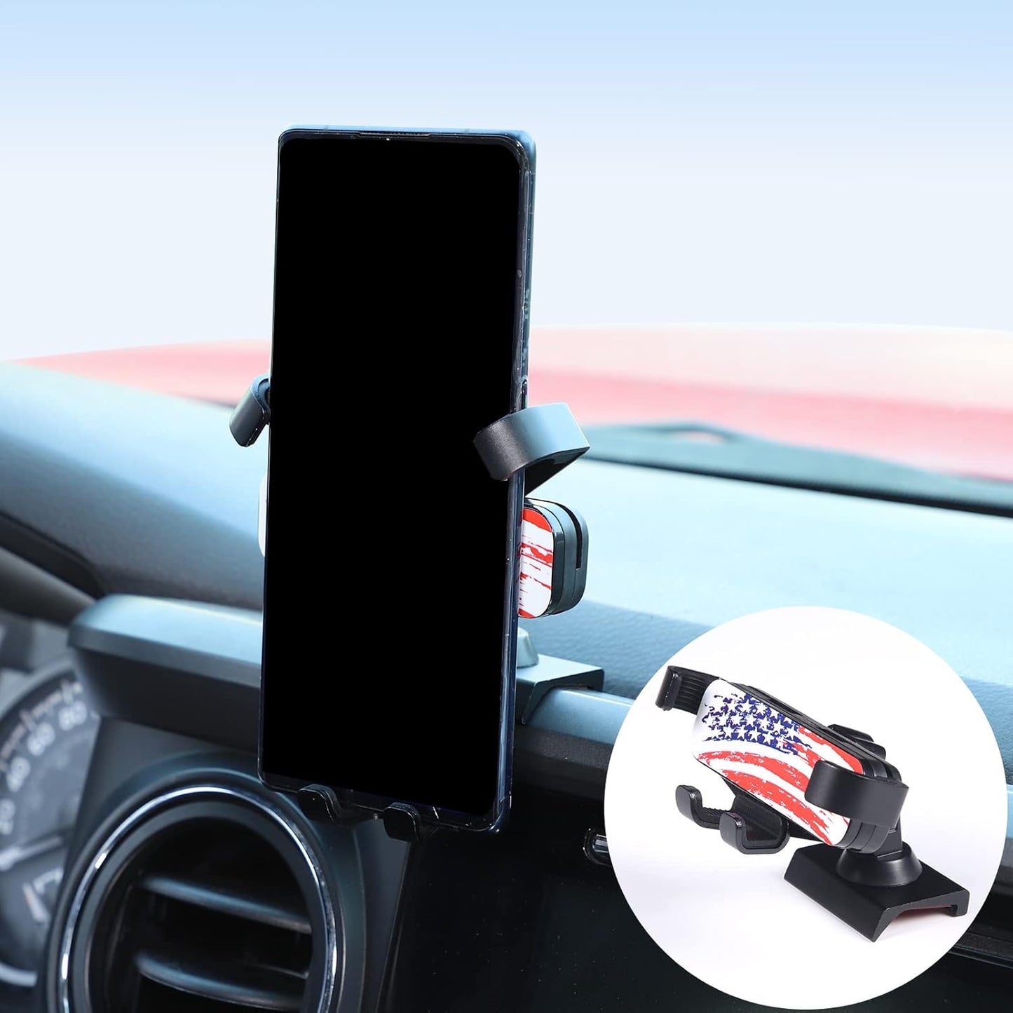 Lcojicep Car Phone Holder Compatible with Tacoma 2015-2023, Cell Phone Mount for All Mobile Phones (Style F)