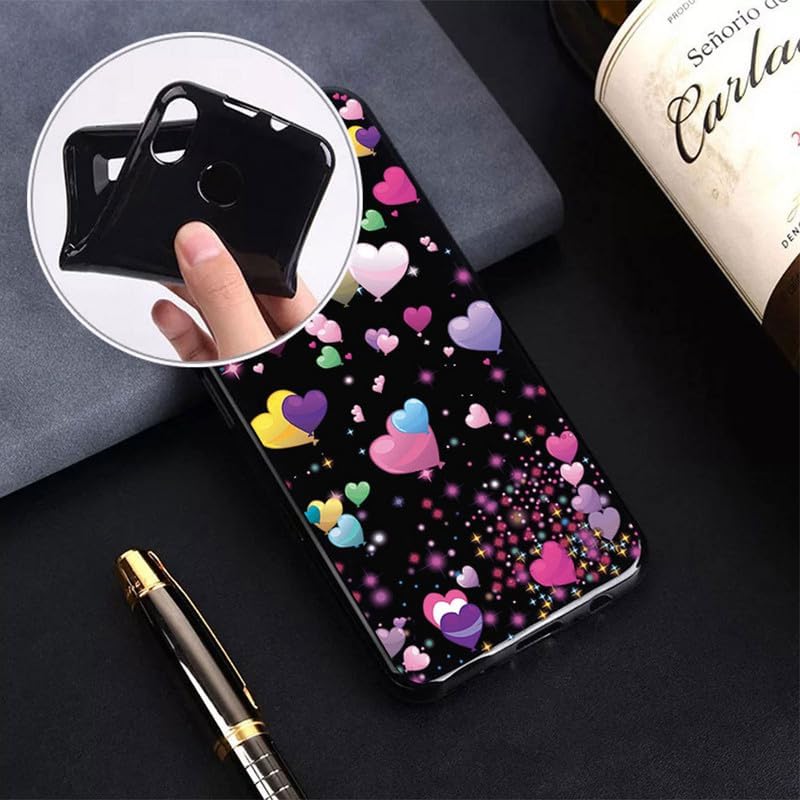 Phone Case for TCL K11 T432W (6.00") - Black Shockproof Bumper Cover with [1 X Tempered Glass Screen Protector],