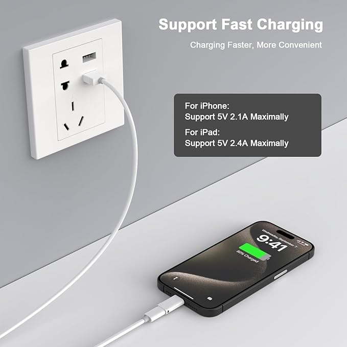 [Apple MFi Certified] 3Pack Lightning Male to USB C Female Charging Adapter,USB Type C Fast Charging Support Data Transmission Connector Dongle for iPhone 14/13/12/11/8/XR/XS/SE/7/Plus/Pro Max/6 iPad