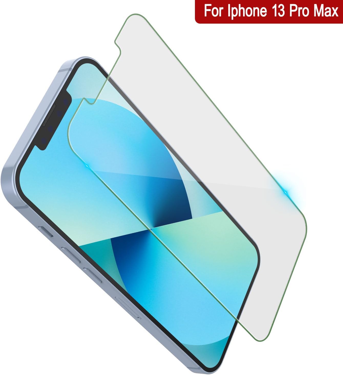 Punkcase Tempered Glass Screen Protector for iPhone 13 Pro Max, Universal Case Friendly 9H HD Armor Protection