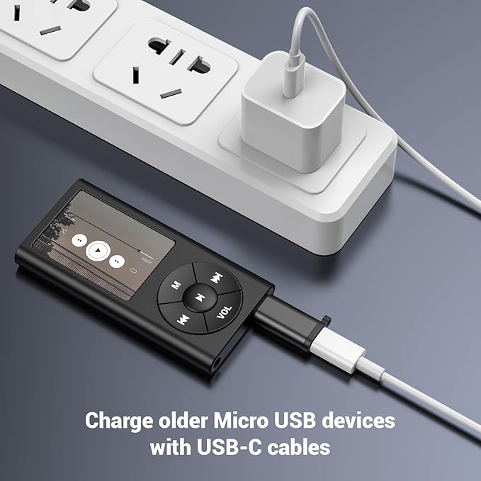 2Pack USB Mini Adapters and 3 Pack USB Micro Adapters, Connector Support Charge & Data Sync for GPS Receiver/Digital Camera/Dash Cam/MP3 Player, Galaxy S6 S7 S7 Edge, Kindle Ps4 and Micro Devices