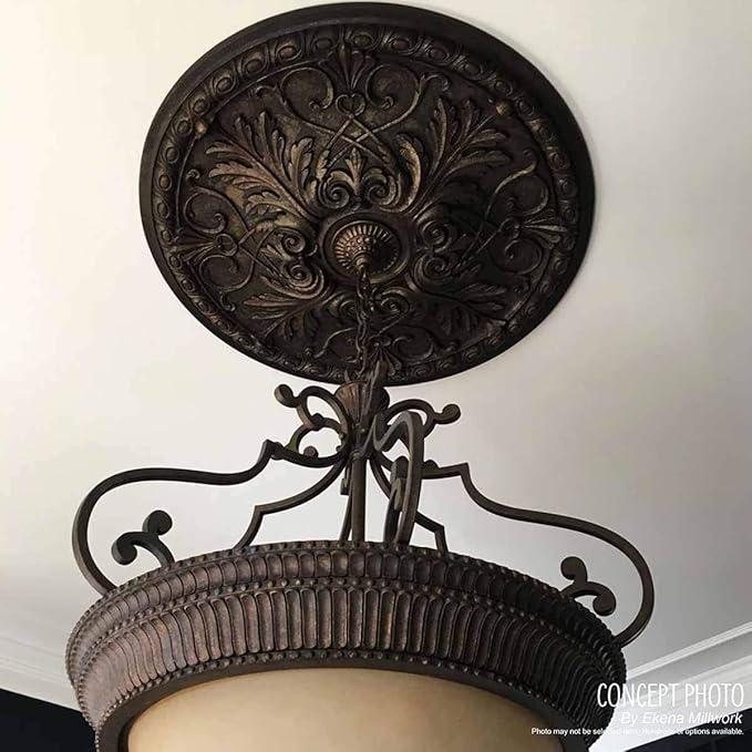 Ekena Millwork Bradford Ceiling Medallion, Copper Green Patina