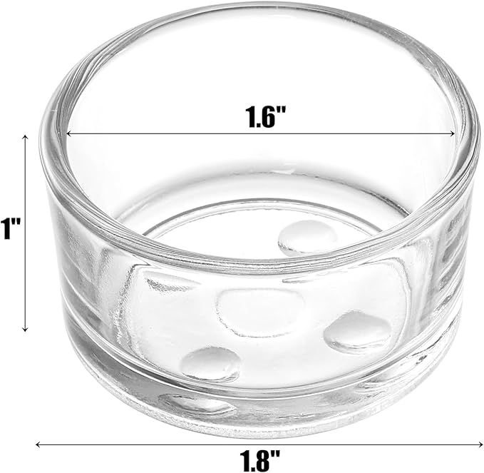 ZEAYEA Set of 36 Glass Tealight Candle Holder, Small Clear Votive Candle Holders for Weddings, Parties, Table Centerpieces, Dinner, Home Decoration, Candle Mould