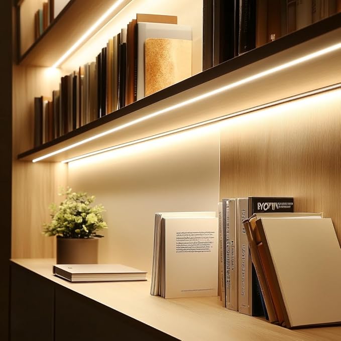 Led Strip Lights, 5V USB LED Lighting COB Short LED Strip Light White Flexible Not Dimmable led Light for Display Cabinet, Living Room,DIY Home COB Lighting Decor tv Lights (3.28FT 6500K)