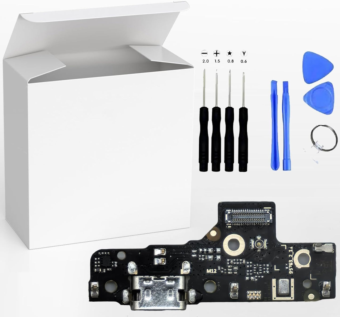 Moto G Play 2023 XT2271 USB Charging Port Dock Connector/Charger Board Flex Cable/Microphone Replacement Part with