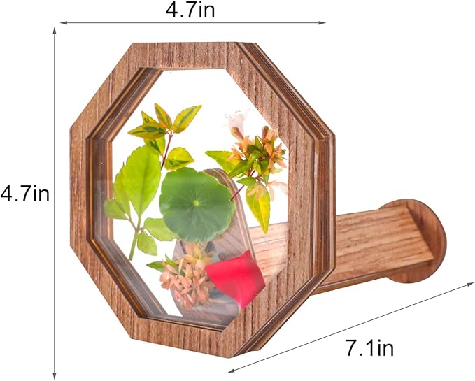 Natural DIY Kaleidoscope Kit, New Wooden Magic Rotating Kaleidoscope Making Set for Nature Lovers, Best Gift, Outdoor Classic Handmade Education Toys(1 Pc)