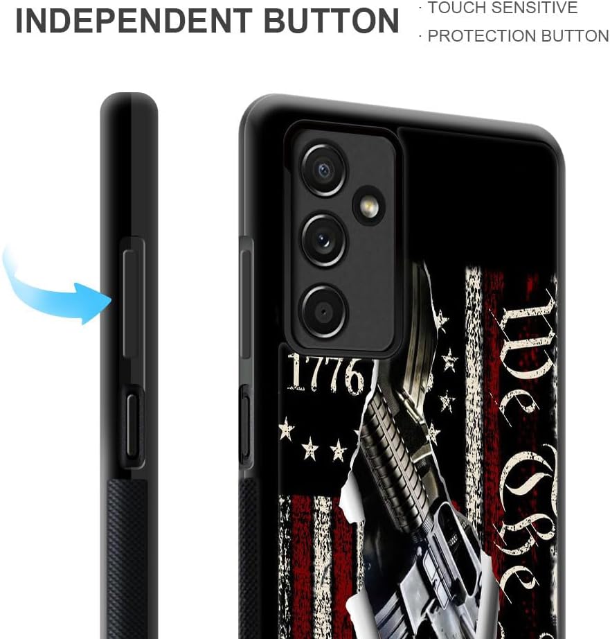 DJSOK Samsung Galaxy A13 5G Case, Classic American Flag 1776 Design, Luxury Pattern Back & Soft Silicone