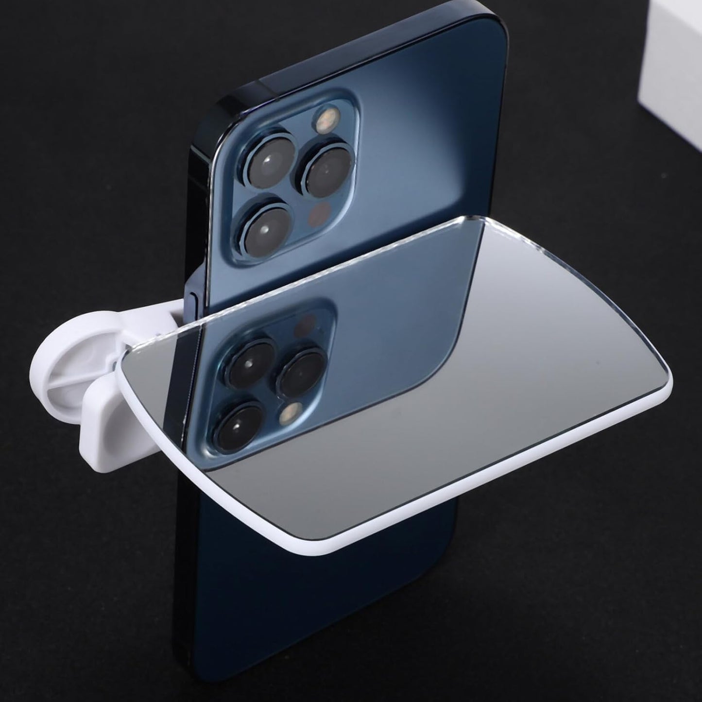 Gatuida Smartphone Camera Mirror Reflection Clip Kit, 2PCS Adjustable Phone Camera Mirror Kit for Photography