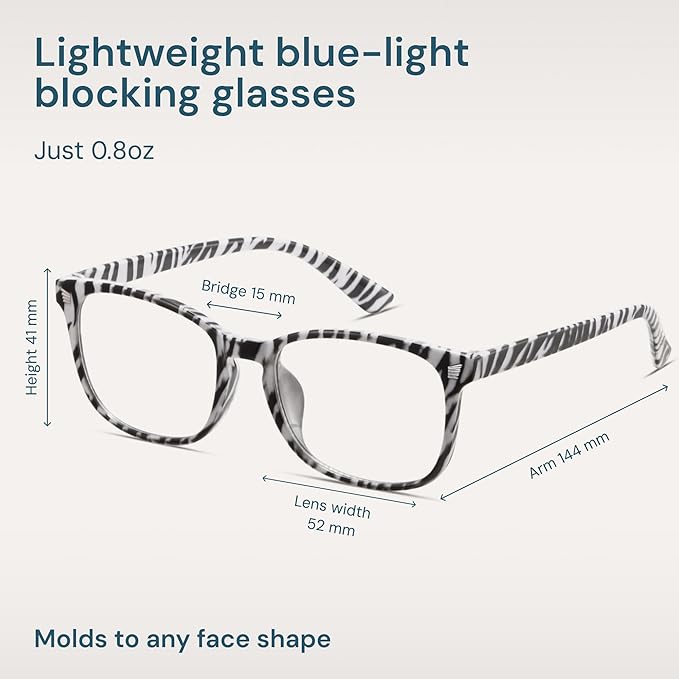 Gaoye Blue Light Glasses for Men - Blocking Square Eyeglasses, Anti UV Ray Computer Gaming Glasses Blue Blockers for Women