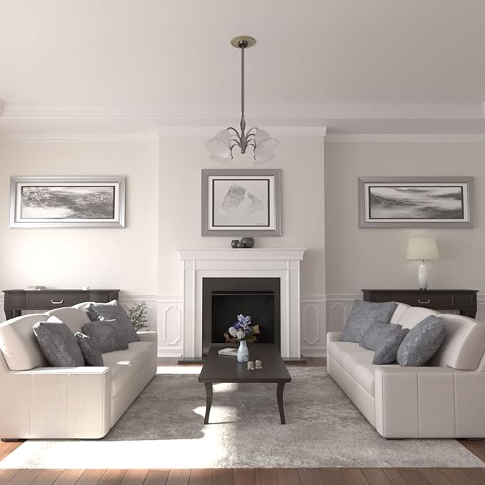 Ekena Millwork CM12BRGDF 12 1/2"OD X 3 7/8"ID X 3/4"P Bradford Ceiling Medallion Fits Canopies Up to 6 5/8", Gobi Desert