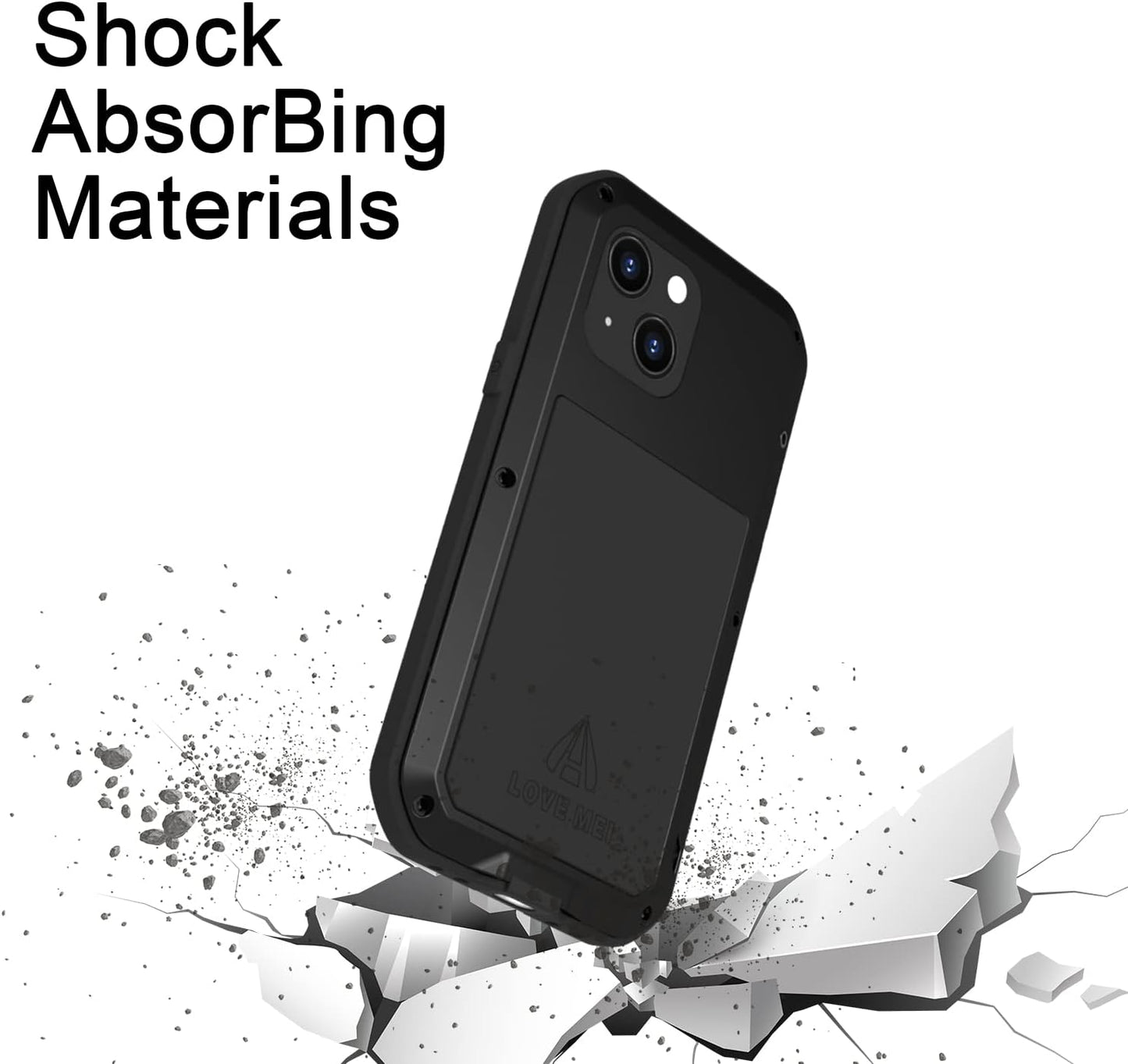 LOVE MEI Compatible with iPhone 13 Mini Case - Outdoor Sports Military Heavy Duty Waterproof Shockproof Case