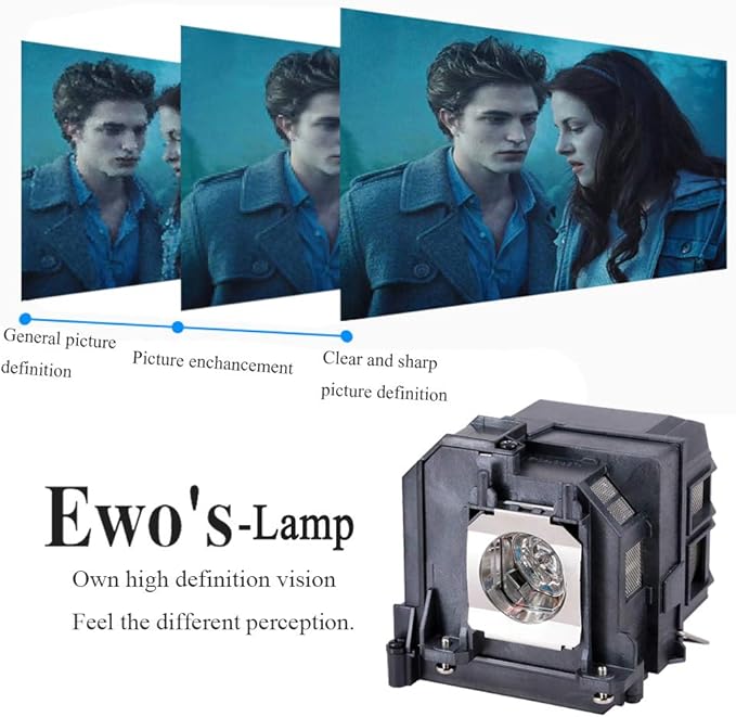 EWO'S ELP91 Replacement lamp Bulb for Epson-ELPLP91-BrightLink 695Wi 685Wi-PowerLite 680 685W 685Wi EB-680 EB-680S EB-685W EB-685Wi EB-685Ws EB-695Wi Projectors
