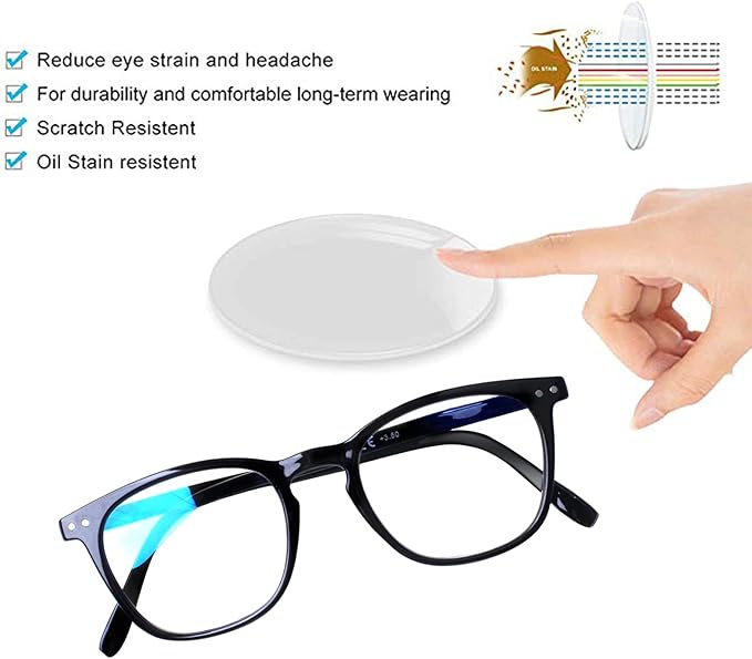 Henotin 3 Pack Blue Light Blocking Reading Glasses,Spring Hinge Computer Readers for Men Women,Anti UV Ray Filter Eyeglasses (Mixed Color, 2.00)