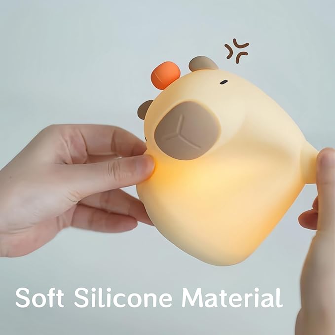 ANGTUO Capybara Night Light, Silicone Capybara Lamp, Capybara Light, Cute Room Decor