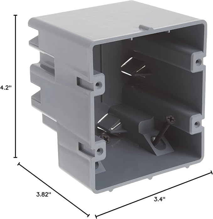 Southwire MSB1G One Gang Device Box with Depth Adjustable, Heavy Duty 42lb