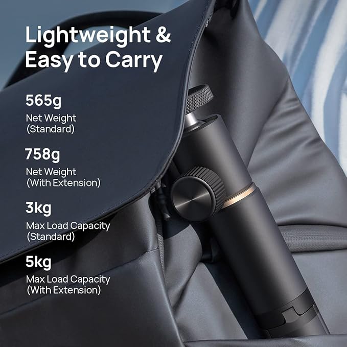 XGIMI Projector Stand, Portable Telescopic Floor Tripod,for Horizon/Horizon Pro(Ultra,20,20 Max,S Pro,S Max)/Elfin/H2/MOGO2 PRO/MoGo 3 Pro/MoGo 4/Halo+ and Other Brand Projectors,360°Free Rotation
