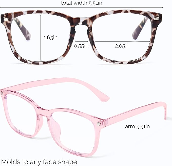 livho High Tech Blue Light Glasses - Advanced Blue Light Blocking Computer Glasses - Screen Fatigue & UV Protection